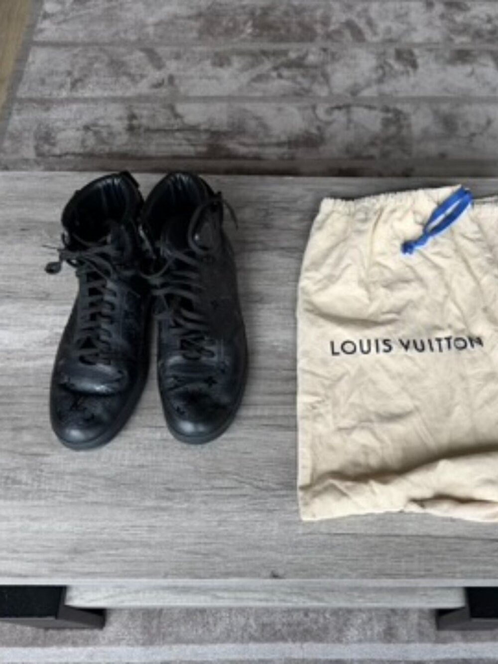 Louis Vuitton Black Hightops